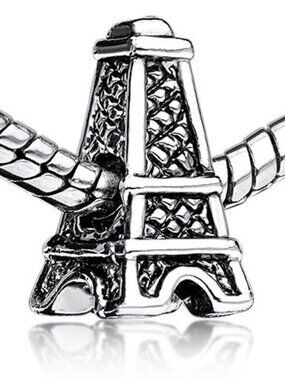 Pugster Eiffel Tower Paris France Charm Compatible with Pandora Bracelets
